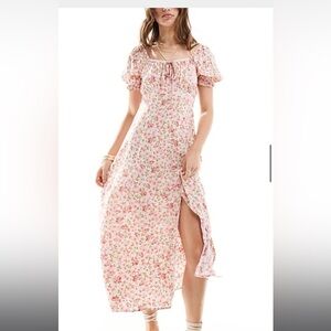 Miss Selfridge Floral Pink Maxi Skirt